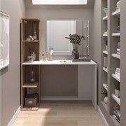 Stolik do przebierania biały/sonoma 122.2x55.2x75.8 tower