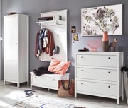 Biały komplet mebli do przedpokoju z komodą 4x T3-G59