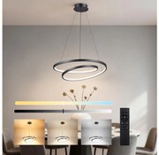 Brilagi-LED ściemnialny żyrandol na lince TWISTER LED/48W/230V śr. 50 cm czarny +pilot