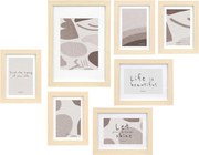 Ramki na zdjęcia na ścianę MURAL, 7 ramek różnej wielkości