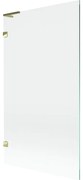 Mexen Lunar L parawan nawannowy 1-skrzydłowy 100 x 150 cm, transparent, złoty - 897L-100-000-50-00