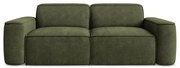 Zielona sofa z tkaniny szenilowej 204 cm Omao – Makamii