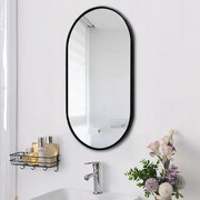 Lustro dekoracyjne 75x40 cm – łatwy montaż, nowoczesny design do łazienki, przedpokoju, sypialni