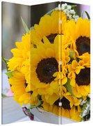 Parawan - Ślubny bukiet z słoneczników (126x170 cm)