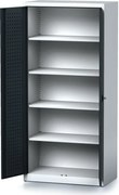 Szafa warsztatowa MECHANIC, 1950 x 920 x 500 mm, 4 półki, grafitowe drzwi
