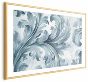 Plakat Kamienny ornament 90x60 cm z ramą złotą z marginesem ARTGEIST B