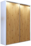 Szafa przesuwna biały + dąb artisan G2-H91