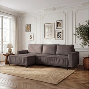 Narożnik w kształcie L, funkcja spania, do salonu, Juka Terra, brązowy (26)