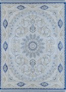 Dywan klasyczny Milan szaro-niebieski 80 cm x 150 cm