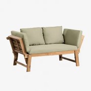 3-osobowa Regulowana Sofa Ogrodowa Z Drewna Akacjowego Guille Awokado - Sklum