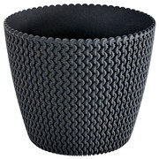 Osłonka ozdobna Splofy Eco Wood 21,8 cm antracytowa PROSPERPLAST