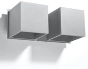 Kinkiet QUAD 2 szary SOLLUX  LIGHTING