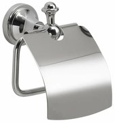 GEDY NV2513 Nevis Uchwyt na papier toaletowy z pokrywą, chrom