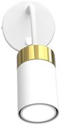 Kinkiet flex JOKER WHITE/GOLD 1xGU10, biały, złoto, pojedynczy