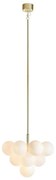 Markslöjd 107903 - Żyrandol na pręcie MERLOT 13xG9/20W/230V śr. 56 cm biały/złoty