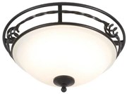 Elstead PB-F-A-BLACK - Plafon PEMBROKE 2xE27/60W/230V