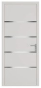 Drzwi zewnętrzne z białego aluminium wys. 218 x szer. 96 cm - prawe - ISALINA