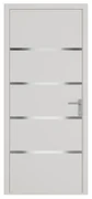 Drzwi zewnętrzne z białego aluminium wys. 218 x szer. 96 cm - prawe - ISALINA