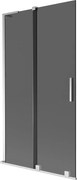 Mexen Velar L parawan nawannowy 2-skrzydłowy rozsuwany 100 x 150 cm, grafit, chrom - 896-100-003-41-01