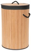 Bambusowy kosz na pranie w naturalnym kolorze 70 l Bamboo – Compactor