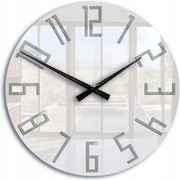 Zegar ścienny okrągły cichy nowoczesny akrylowy na ścianę duże cyfry loft