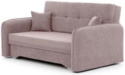 Rozkładana 2-osobowa sofa LAINE, jasnoróżowa