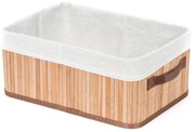 Brązowy koszyk bambusowy Compactor Carossa