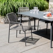 Krzesło ogrodowe żyłkowe Doha antracyt PATIO