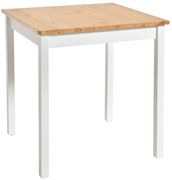 Stół z drewna sosnowego z białą konstrukcją Bonami Essentials Sydney, 70x70 cm