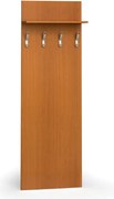 Garderoba z wieszakami PRIMO WOOD, 4 haczyki, półka, tekstura drewna pionowa, czereśnia