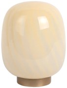 Jasnożółta lampa stołowa ze szklanym kloszem (wysokość 20 cm) Summer Globe – Leitmotiv