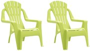 Zielone krzesła ogrodowe dla dzieci L8-D35