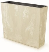 Donica ogrodowa z wkładem Urbi Beton Effect 77 x 23,5 x 68,5 cm kremowy PROSPERPLAST