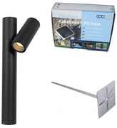 Zewnetrzna Stojąca lampa zewnętrzna czarna 50 cm regulowana - Duo Nowoczesny Oswietlenie zewnetrzne