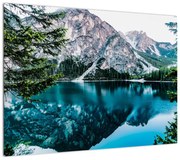 Obraz jeziora w Alpach (70x50 cm)