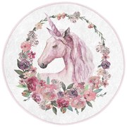 Różowy dywan dziecięcy ø 100 cm Comfort – Mila Home