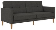 Ciemnoszara rozkładana sofa 82 cm Lilly – Støraa