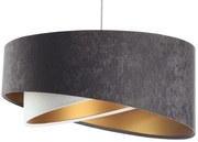 Grafitowo-biała lampa wisząca glamour- EX992 L7-A78