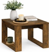 Kwadratowy stolik kawowy wędzony dąb K0-K02