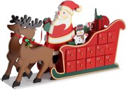 Kalendarz adwentowy NIKOLAS, 52x31x13cm, wielokolorowy Spielwerk