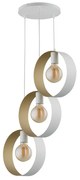 Żyrandol na lince HAPPY 3xE27/60W/230V biały/gold