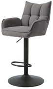 Szare hokery z regulowaną wysokością zestaw 2 szt. Marilla – Unique Furniture