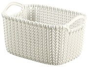 Biały koszyk Curver Knit, 3 l