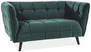 Sofa CASTELLO VELVET 2 zielona SIGNAL