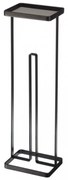 Czarny stojak na papier toaletowy z półeczką YAMAZAKI Tower