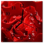 Zegar ścienny kwadrat Róża