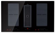 Klarstein Full House 90cm 4 Strefy Gotowania Płyta Indukcyjna z Okapem Czarny