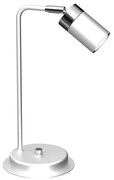 Lampa stołowa JOKER 1xGU10/25W/230V biały/chrom błyszczący