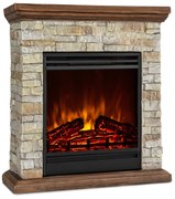 Klarstein Lienz 1800W 60cm Kominek Elektryczny Dekoracyjny Jasnobrązowy