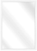 Białe lustro w drewnianej ramie K5-H98